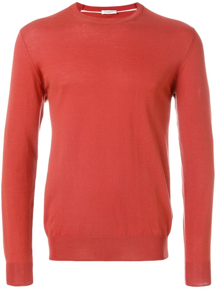 Paolo Pecora Crew Neck Jumper - Yellow & Orange