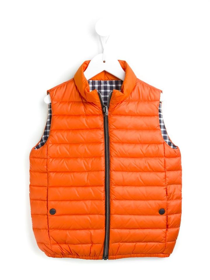 Herno Kids Padded Gilet, Boy's, Size: 10 Yrs, Yellow/orange