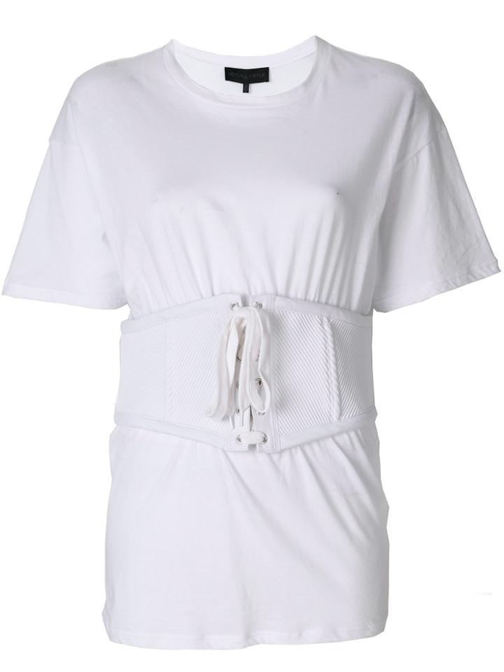 Kendall+kylie Corset T-shirt - White