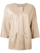 Desa 1972 High Shine Jacket - Nude & Neutrals