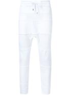 Alexandre Plokhov Paneled Track Pants, Men's, Size: 50, White, Cotton