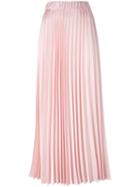 P.a.r.o.s.h. - Long Pleated Skirt - Women - Polyester - M, Women's, Pink/purple, Polyester