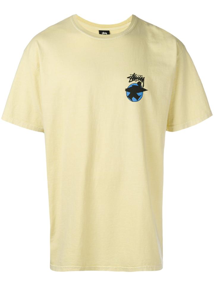 Stussy Logo Patch T-shirt - Yellow & Orange