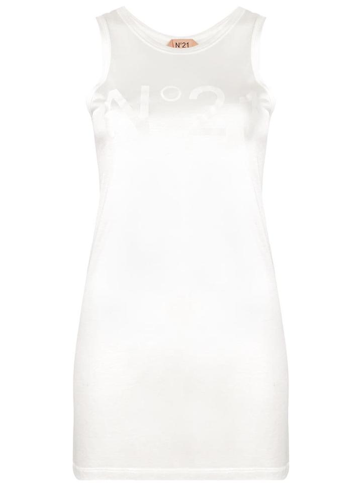 Nº21 Logo Print Tank Top - White