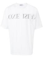 Stone Island Logo Embroidered T-shirt - White