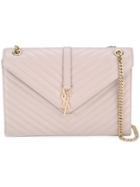 Saint Laurent Large Monogram Collège Satchel Bag, Women's, Pink/purple, Leather