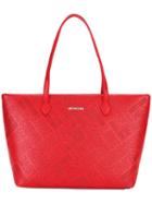 Love Moschino Logo Embossed Tote, Women's, Red, Polyurethane