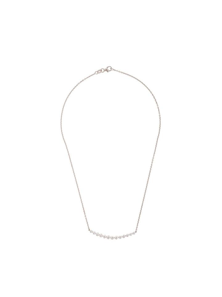 Anita Ko 18kt White Gold Crescent Diamond Necklace