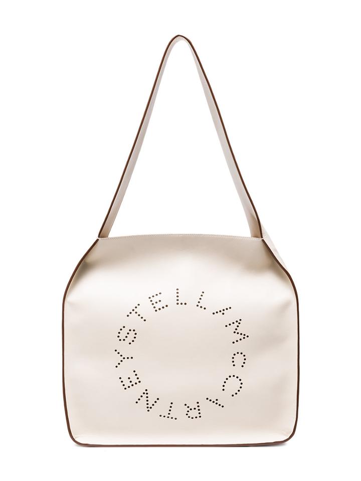 Stella Mccartney Logo Tote Bag - Nude & Neutrals