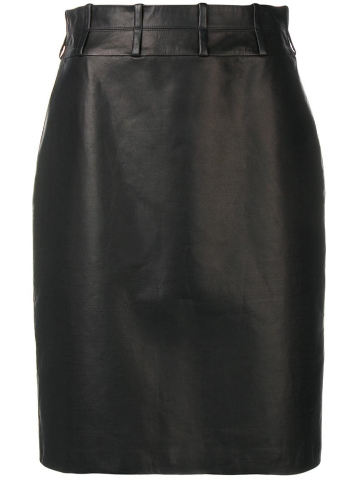 Partow Cora Pencil Skirt - Black
