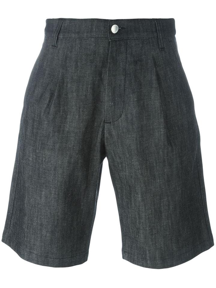 Raf Simons Textured Wide Leg Chino Shorts
