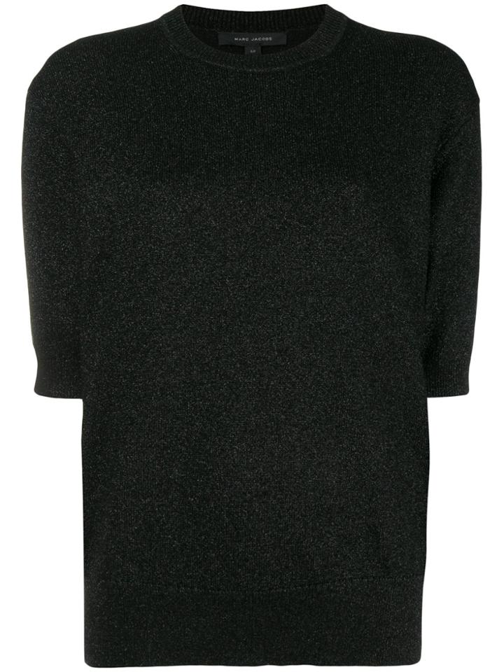 Marc Jacobs Short Sleeve Crew Neck Jumper - Black