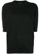 Marc Jacobs Short Sleeve Crew Neck Jumper - Black