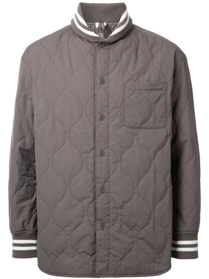 Cityshop Quilted Bomber Jacket, Men's, Size: Large, Green, Cotton