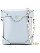 Manu Atelier Pristine Mini Chain Box Bag - Blue