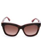 Valentino Valentino Garavani 'rockstud' Sunglasses, Women's, Red, Pvc