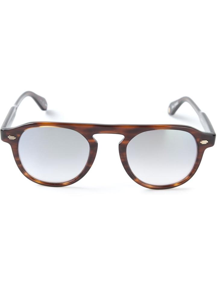 Garrett Leight Harding Sunglasses, Men's, Brown, Acetate