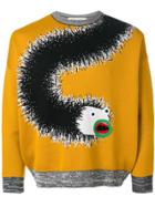 Henrik Vibskov Applique Detail Printed Sweatshirt - Yellow & Orange