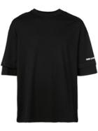Yang Li Layered Sleeve T-shirt - Black