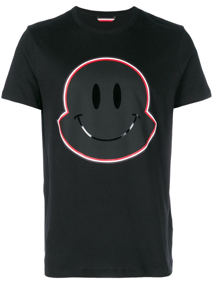 Moncler Smiley Face T-shirt - Black