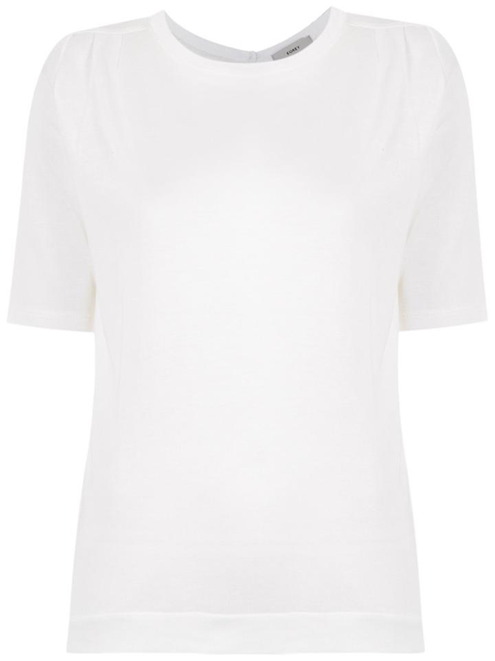 Egrey Rear Button Blouse - White