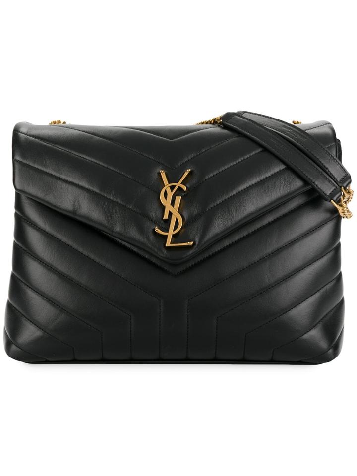 Saint Laurent Loulou Medium Shoulder Bag - Black