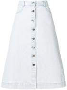 Stella Mccartney Buttoned A-line Skirt - Blue