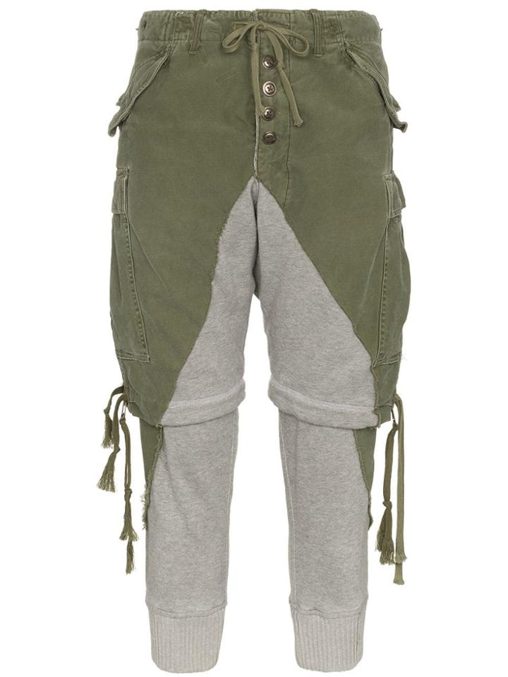 Greg Lauren Greg Flc Zip Shrt Trs Gry - Grey