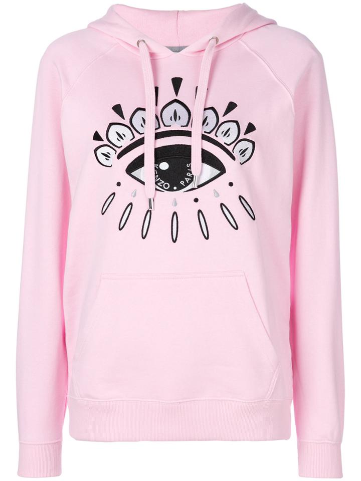 Kenzo Eye Motif Hoody - Pink & Purple