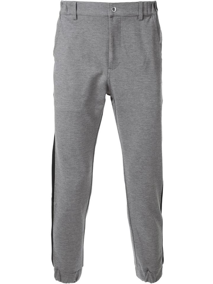 Loveless Side Stripe Track Pants, Men's, Size: 1, Grey, Cotton/nylon/polyurethane