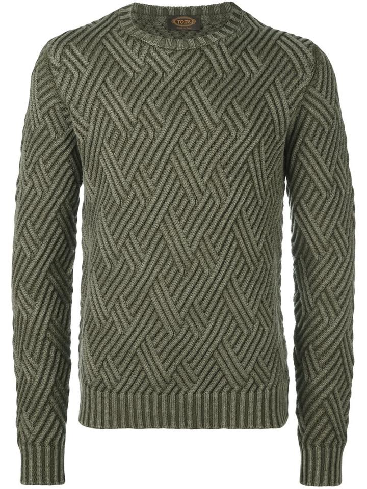 Tod's Diamond Knit Jumper