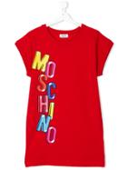 Moschino Kids Logo Dress - Red
