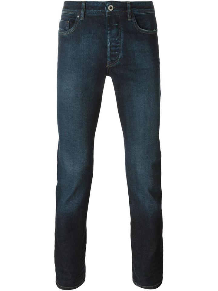 Diesel Black Gold Straight Leg Jeans, Men's, Size: 30, Blue, Cotton/spandex/elastane