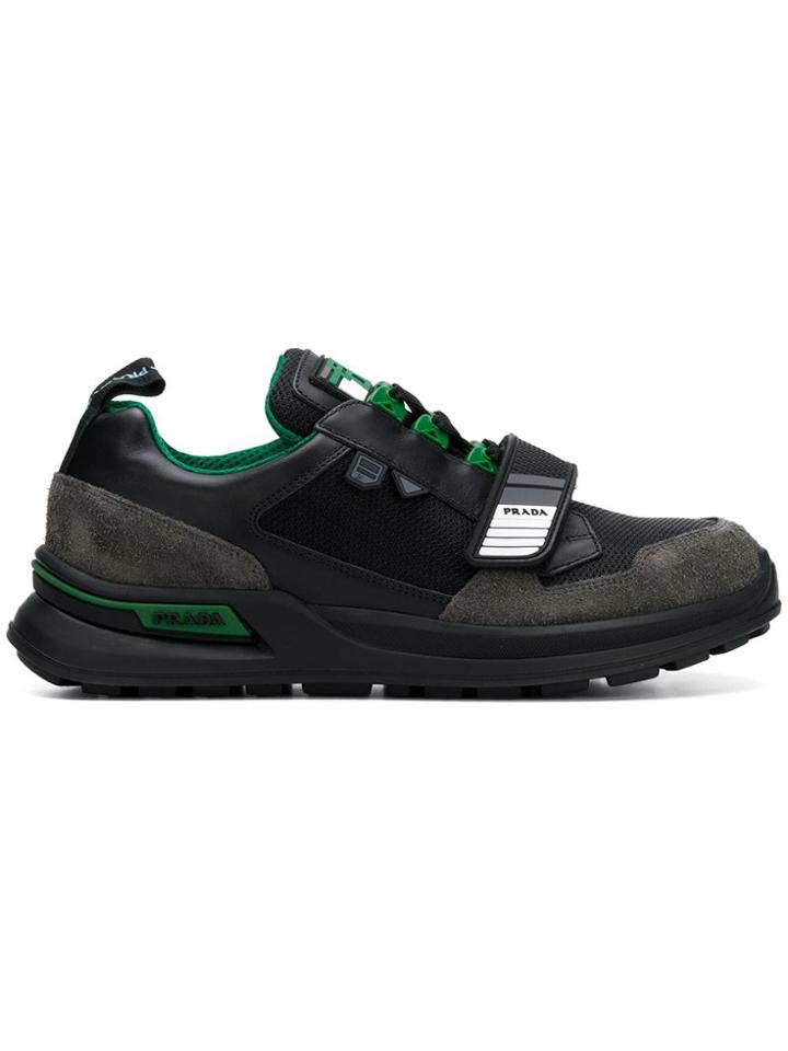 Prada Wrk Low-top Sneakers - Black