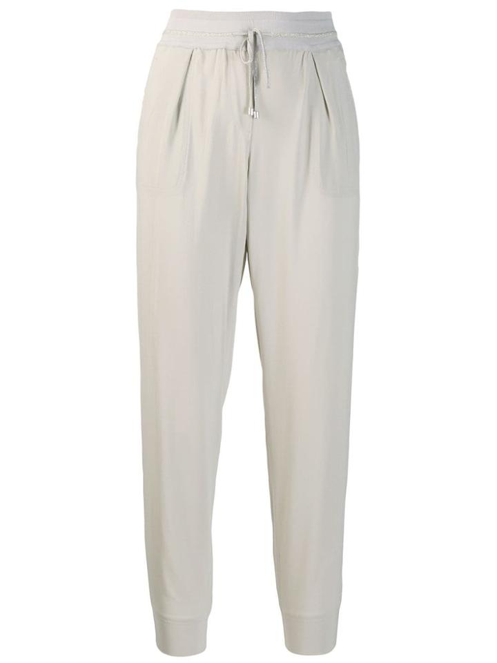 Lorena Antoniazzi Drawstring Trousers - Neutrals