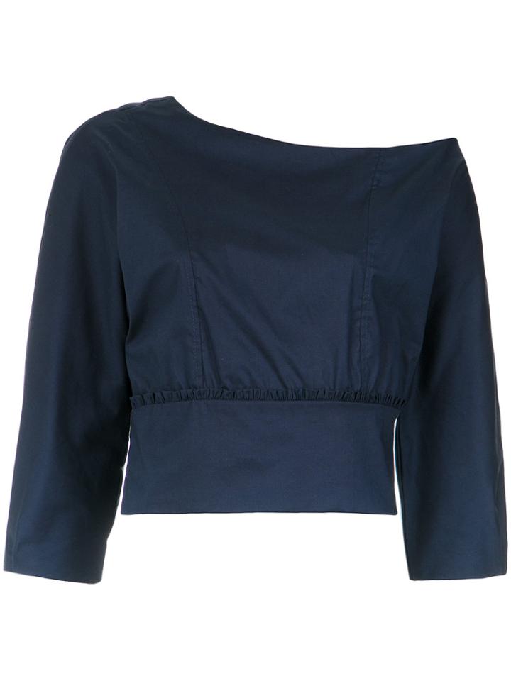 Lilly Sarti Asymmetric Blouse - Blue