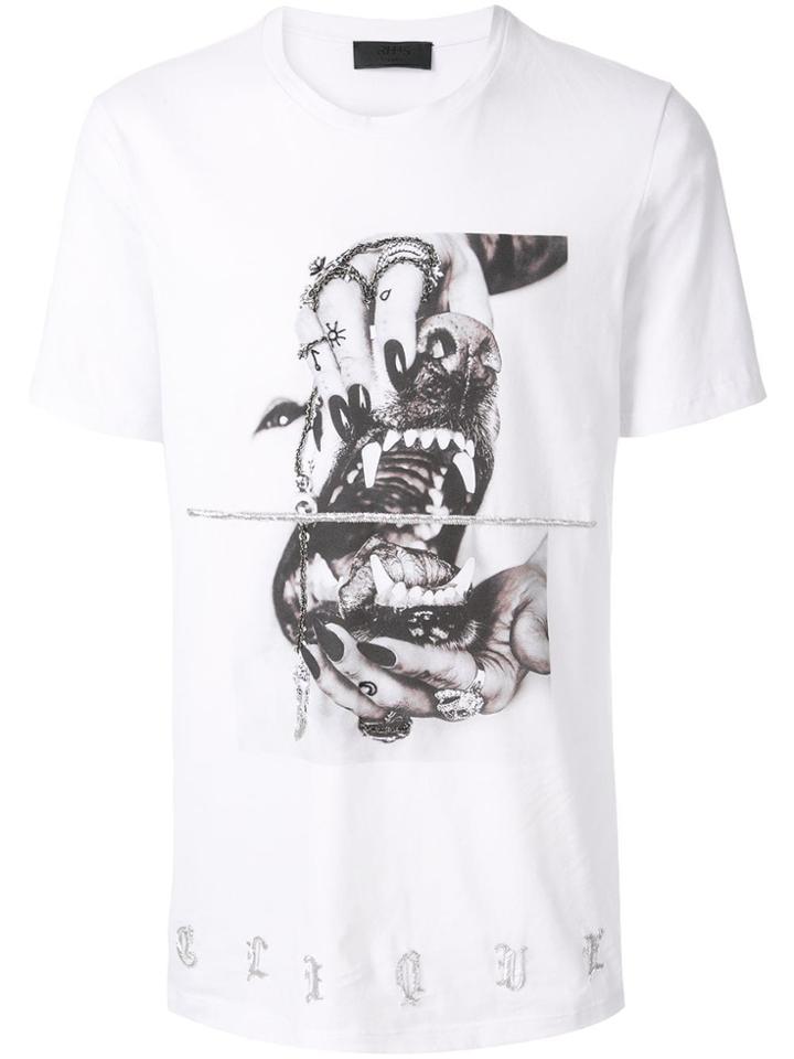 Rh45 Graphic Dog Print T-shirt - White