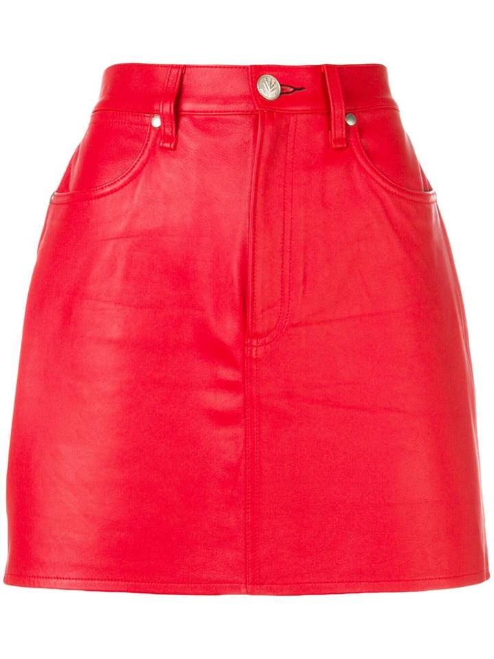 Rag & Bone /jean A-line Mini Skirt - Red