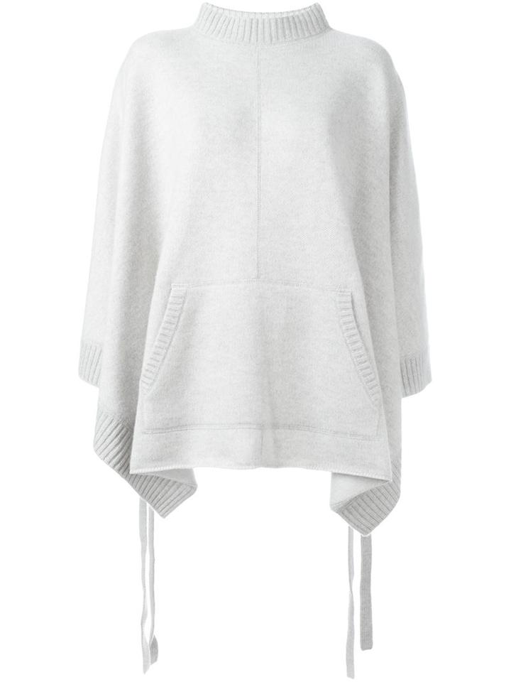 Chloé Knitted Cape, Women's, Size: Medium/large, Grey, Cashmere