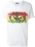 Balmain Wolf Eye T-shirt, Men's, Size: Small, White, Cotton