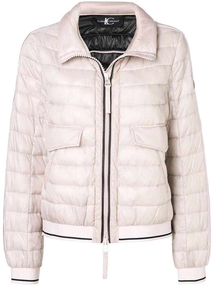 Luisa Cerano Zipped Padded Jacket - Pink