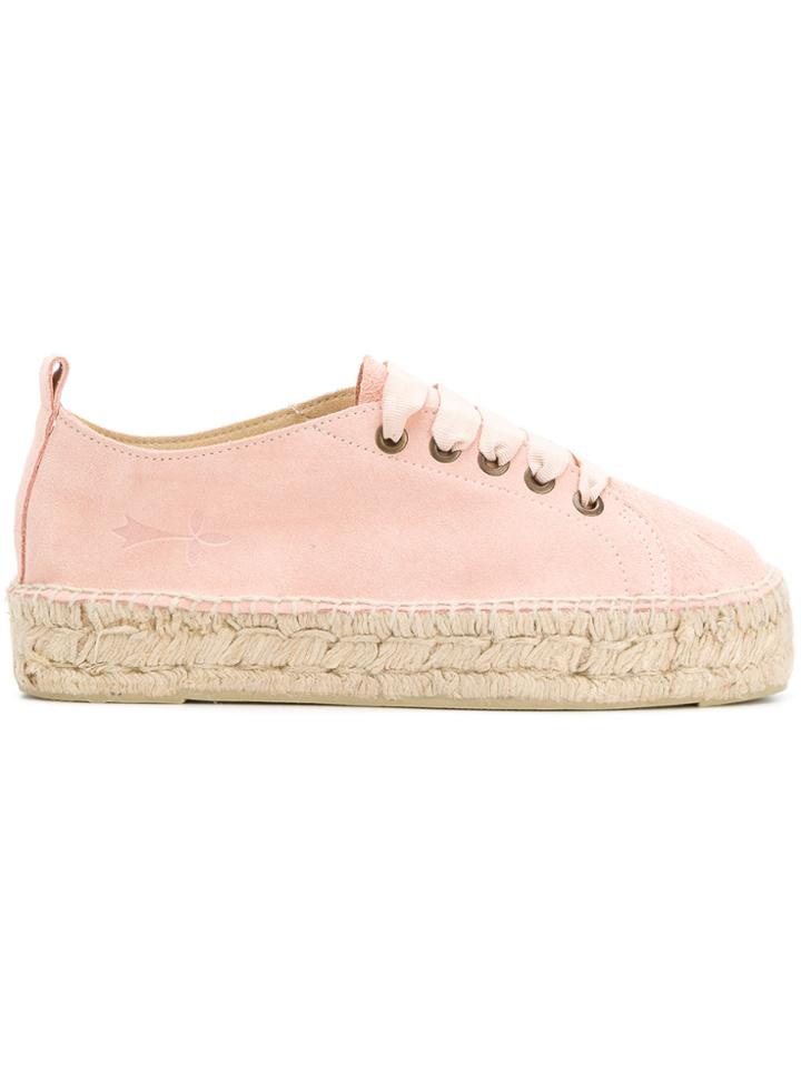 Manebi Espadrille Sneakers - Pink & Purple