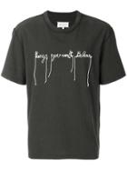 Maison Margiela Embroidered Quote T-shirt - Grey