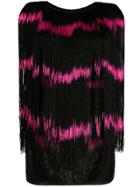 Jean Paul Gaultier Pre-owned 1985 Frayed Striped Vest - Black