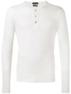 Tom Ford - Ribbed Knit Top - Men - Silk/cashmere - 52, White, Silk/cashmere