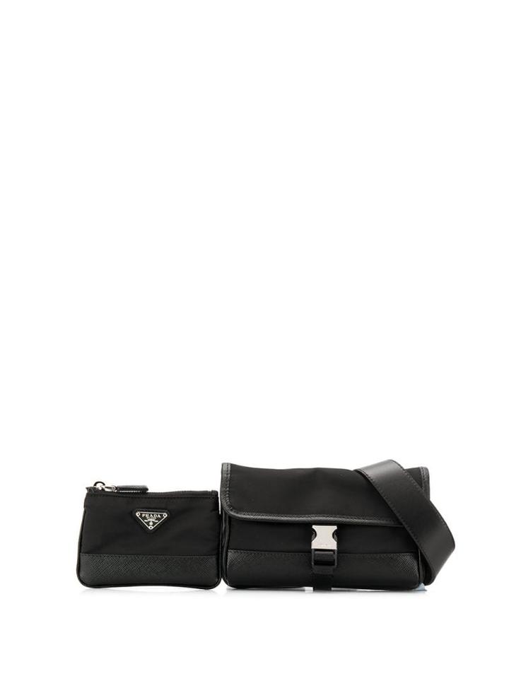 Prada Two Compartment Belt Bag - Black