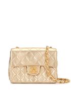 Chanel Pre-owned Diamond Quilted Chain Shoulder Bag - Gold