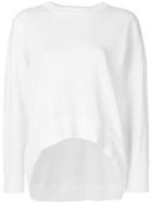 Enföld Curved Hem Jumper - White