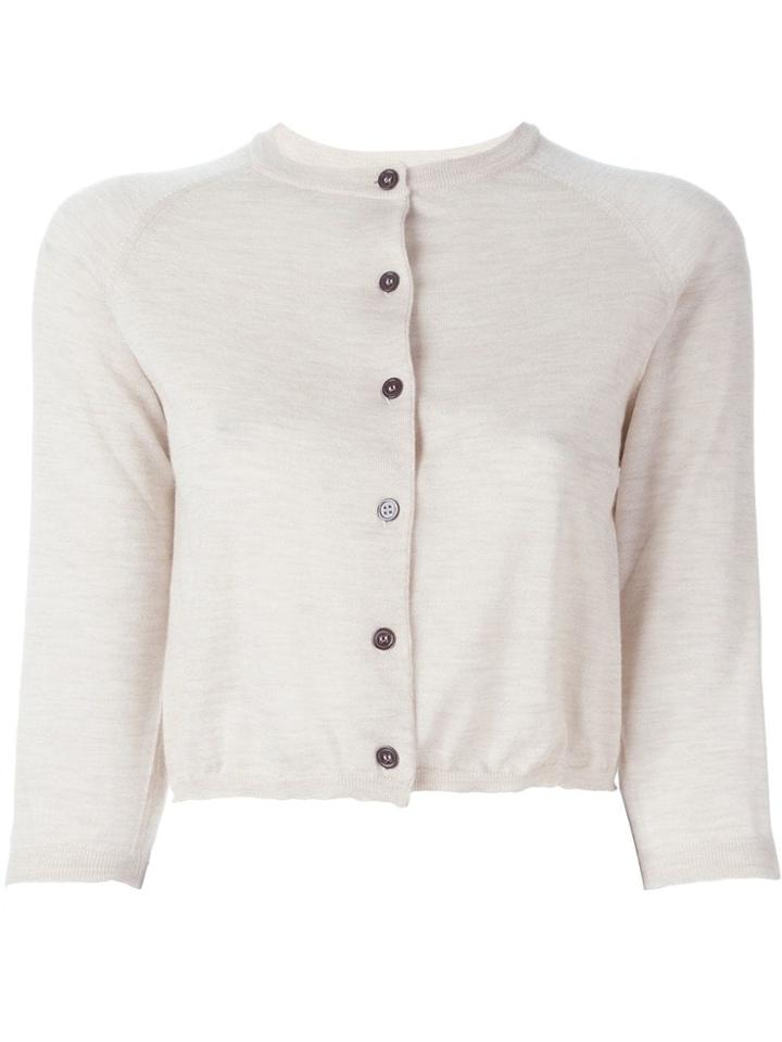Marni Cropped Cardigan - Nude & Neutrals