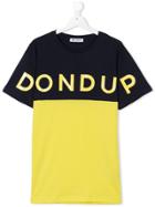 Dondup Kids Teen Logo Print T-shirt - Blue